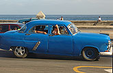Old blue car Havana Cuba