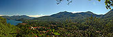 Lake Maggiore village  panorama Italy