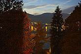 Lake Maggiore night landscape Italy