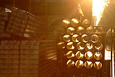 Pipes and scaffolding in Champs Elysees Paris France