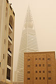 Al Faisalyah Tower with sand  storm Riyadh Saudi Arabia