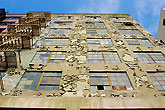Scraped building in San Francisco California Usa