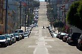 San Francisco street with crazy man
