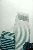 New York towers with clouds