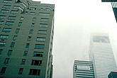 New York towers with clouds