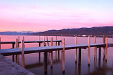 Lake tahoe wharf at sunset