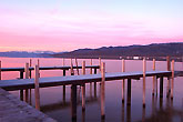 Lake tahoe wharf at sunset