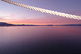 Rope before sunset at lake Tahoe