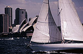 Sydney opera house and sailboat
